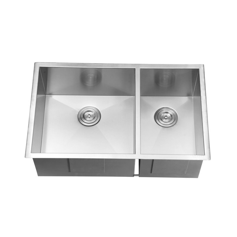 Ruvati 32-inch Stainless Steel Double Bowl Undermount Kitchen Sink