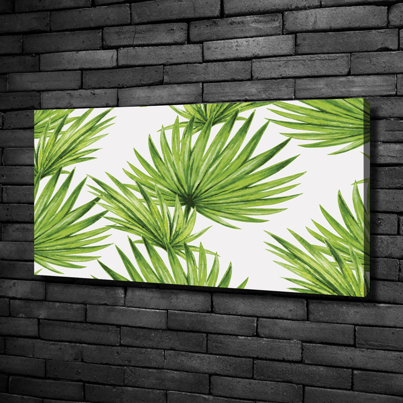 Tropical Leaves - Wrapped Canvas Print