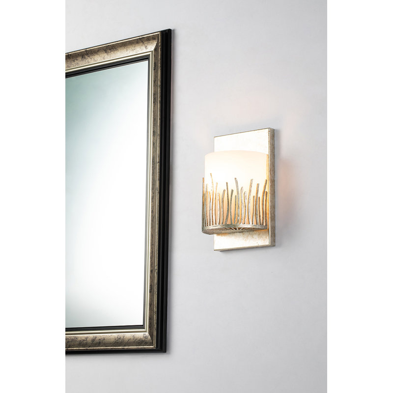 1 - Light Flush Mounted Sconce, Silver