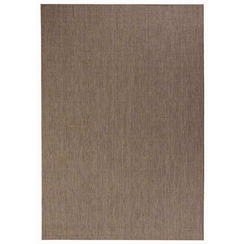 Meadow Flatweave Brown Rug, Rectangle 80 x 150cm