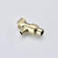 Douchette à main 5 fonctions - Finition dorée polie, support pivotant en cuivre fin, jet réglable, fixation murale, flexible et bras inclus