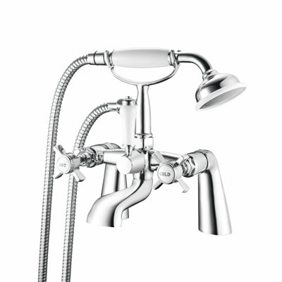 VeeBath Regency Traditional Bath Shower Mixer Tap with Kit