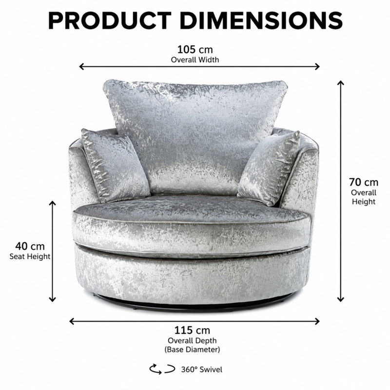 4 Seater Velvet Chaise End Sofa, Left Hand Facing, Black