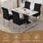 Tufted Upholstered Dining Armchair with Chrome Legs-1678760550