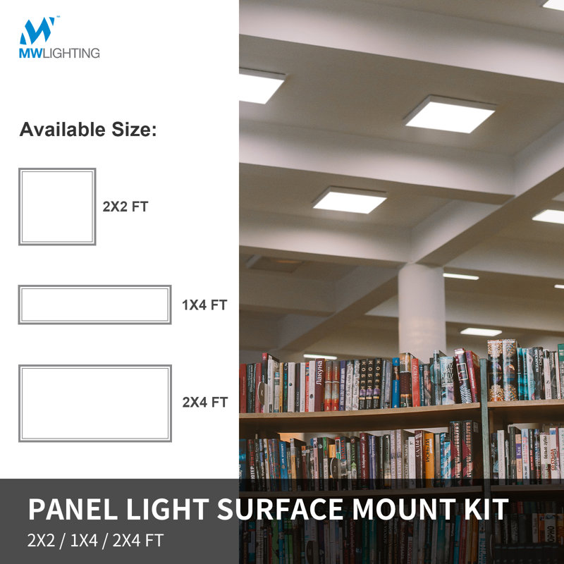 2' x 4' Panel Light Surface Mount Kits, 80mm thickness