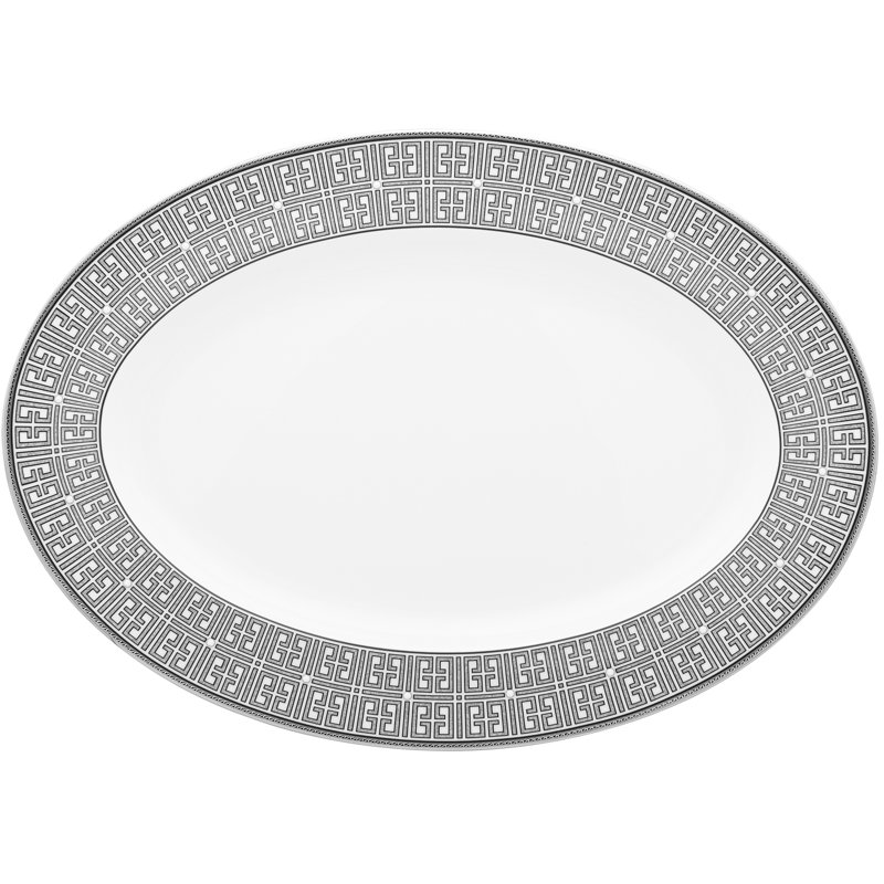 Noritake Infinity Oval Platter, 16", Graphite