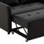 Canapé-lit convertible 51,57 ", fauteuil surdimensionné réglable avec trois ports USB pour les petits bureaux-1568857572