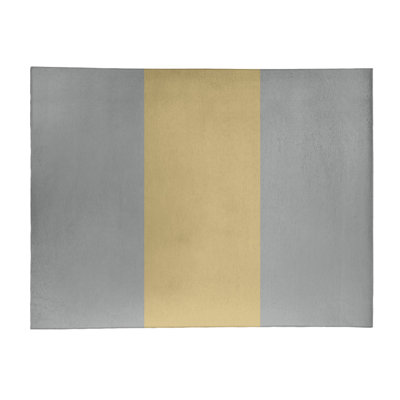 Tapis doré/gris