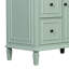 Meuble-lavabo Mid-Century 30 po avec lavabo en céramique-1173178809