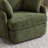 Upholstered Swivel Chair With Storage Ottoman-101644159