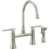 Bridge Kitchen Faucet With Side Spray