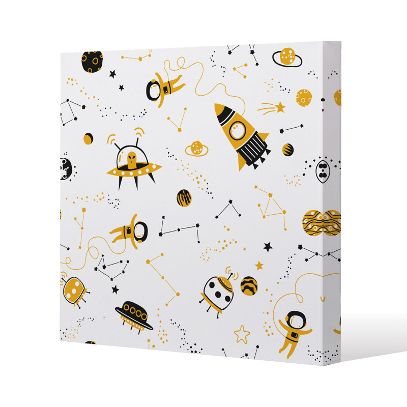 Space Pattern by Andrew Lee - Wrapped Canvas Print, 77cm H x 77cm W x 4cm D