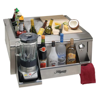 30 in. Grade 304 Stainless Steel and Stainless Steel Grade 304 Stainless Steel Drop-In Paper Towel Holder and Tool & Spice Rack