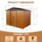8Ft X 6Ft Outdoor Metal Storage Shed With Metal Foundation-121499181-121499182