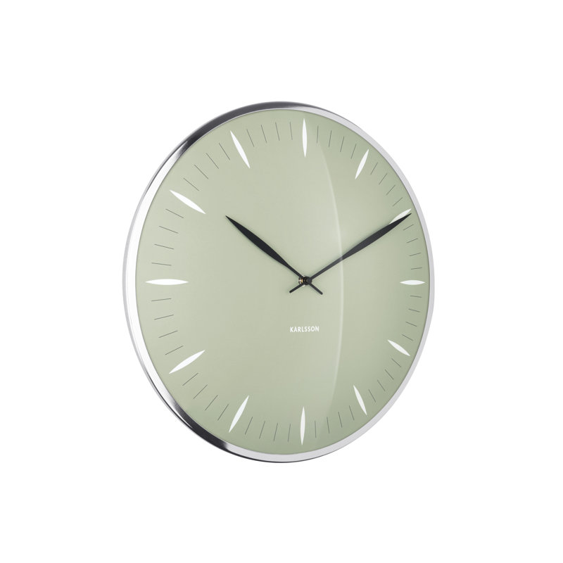 Metal Wall Clock, Green
