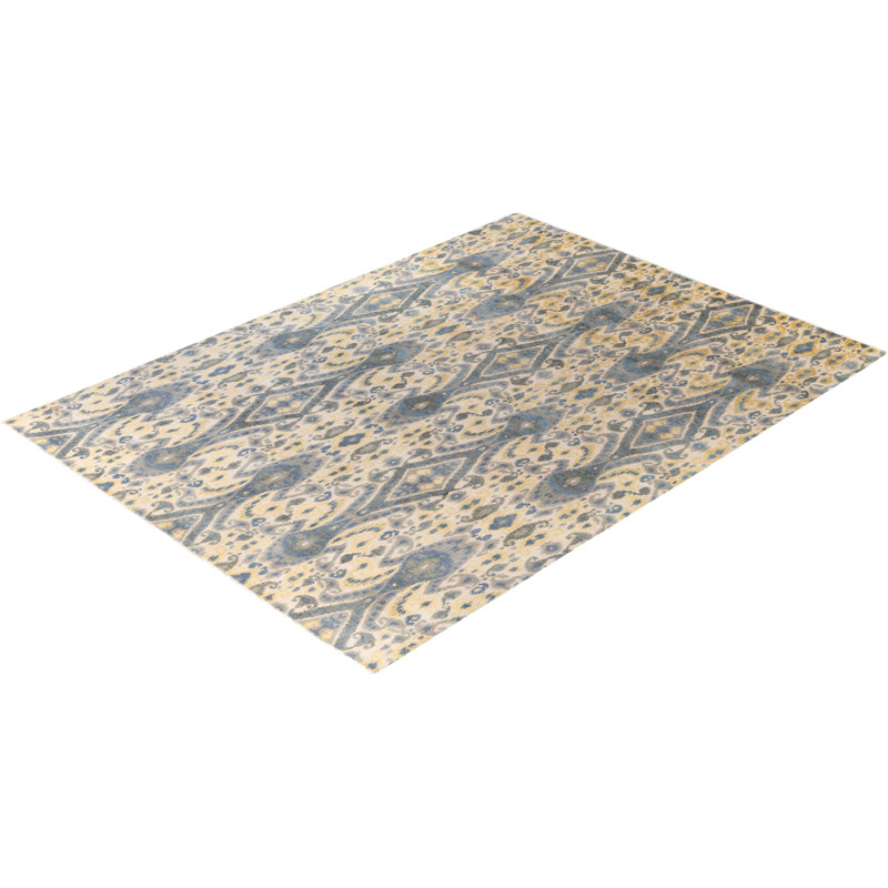 Overdyed One-of-a-Kind 9' 1" X 12' 4" Hand Knotted Area Rug