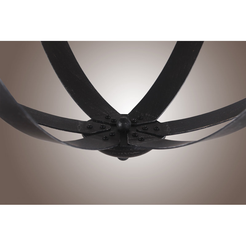 Lustre de globe de style bougie 4 lumières Lauderhill