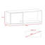 Wickley 100cm W Floating Bookcase