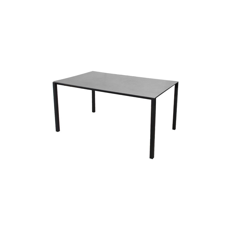 Pure Rectangular Outdoor Dining Table , in. W in. D, Lava Gray/Concrete Gray, 28.8" H x 39.4" W x 110.3" D