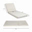 Ensemble de chaises longues, espace disponible sur un côté, bois d'acacia avec coussins de salon résistants à l'eau (4 pouces d'épaisseur)