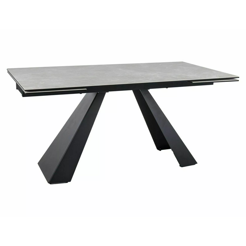 Mosser Metal Base Dining Table, Cream