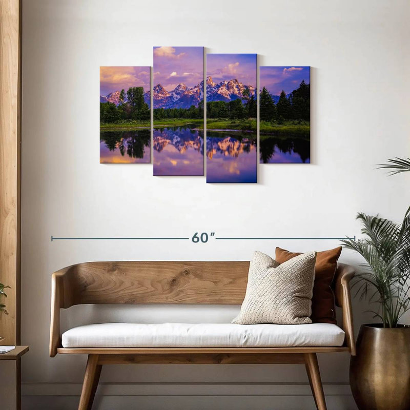 Alvord Grand Teton Lake, H 27 po x l 43 po