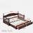 Elegant Extendable Daybed With Two Storage Drawers And Twin Size Trundle-1872653732