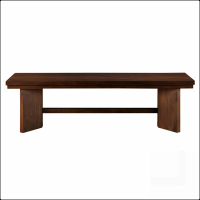 Banc en bois à finition noyer 1pc