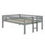 Triple Bed With Built-In Ladder,Slide And Guardrails-406409365