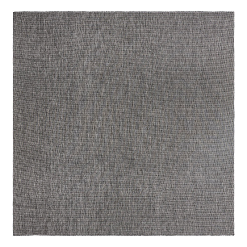 Tapis intérieur / extérieur Avaughn, Carré 13 pi, Noir