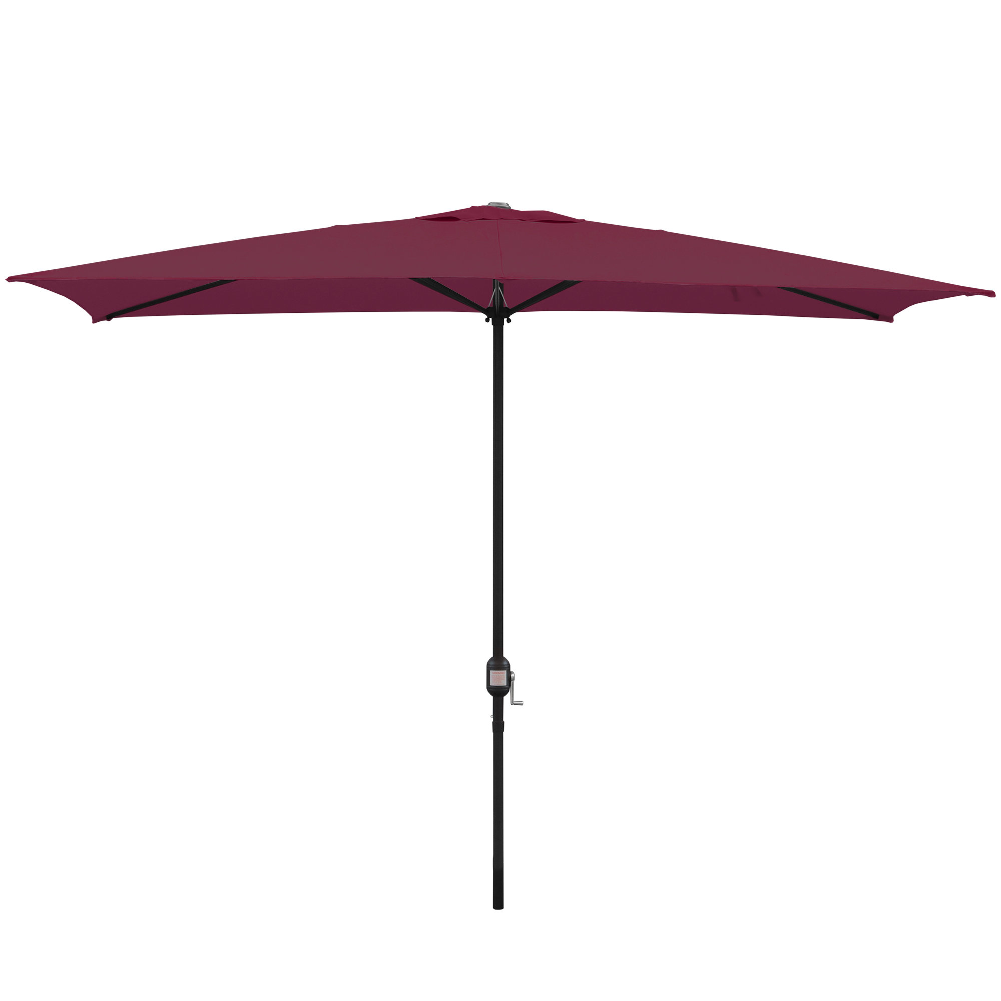 bradford patio 6.5 square market umbrella Bradford 120'' x 78'' Rectangular Market Umbrella Hashtag Home Fabric Color: Burgundy