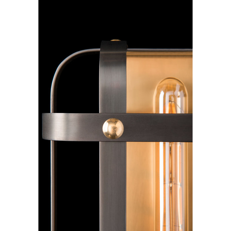 Colchester 1 - Light Flush Mounted Sconce, Aged Brass