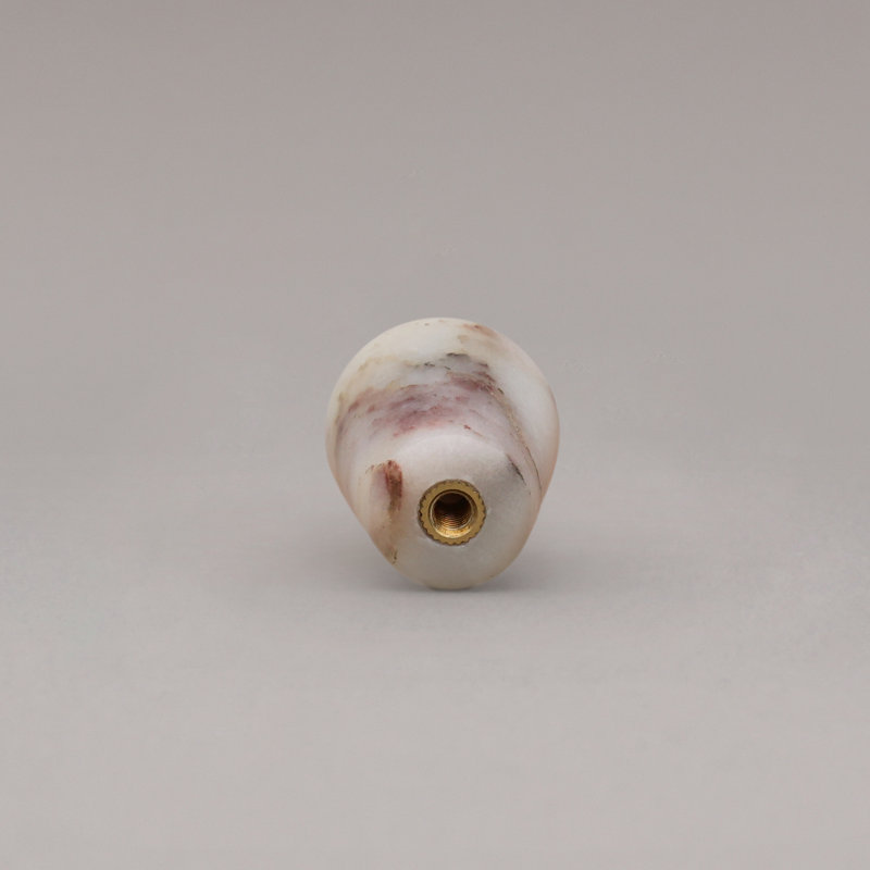 Marble Cone Knob, Calacatta Viola
