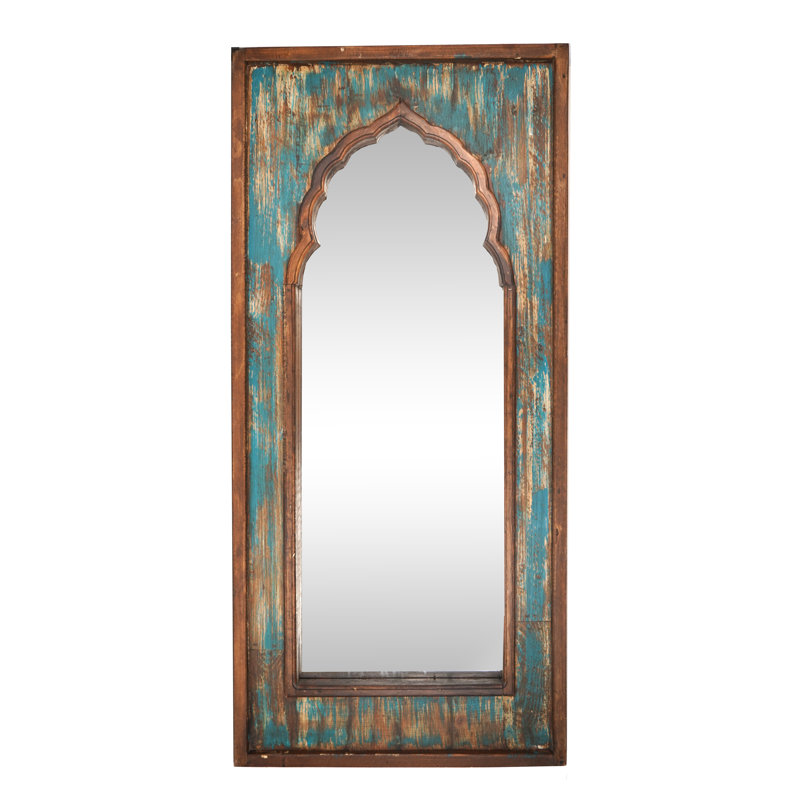 Mountview Flat Mirror, Turquoise