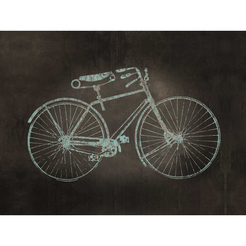 " Subtle Pattern Bike ", 12" H x 16" W