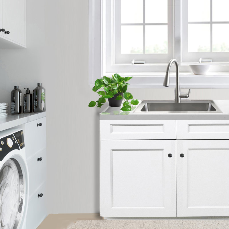 Pro Series 25" Topmount Small Radius Stainless Steel Laundry Sink