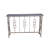 Partone Marble Top Console Table with Iron Base,52x14x34