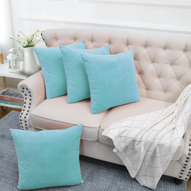 Supersoft Velvet Square Throw Pillow Cover, Limpet Shell