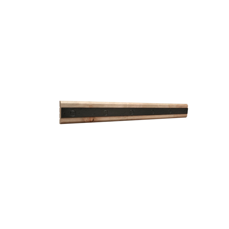 2.5'' Unfinished Maple Wood Baseboard with Rustic Accents