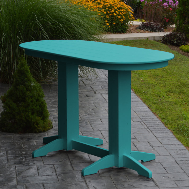 Table de salle à manger Nettie, Bleu Aruba, l 33 po x L 60 po x H 42 po