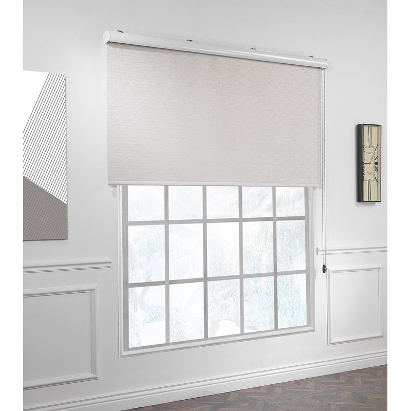 Store à cordon marbré obscurcissant, L 36,75 po x L 72 po, Beige