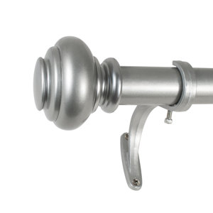 MacLaine Metal Adjustable Single Curtain Rod