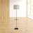 Aahaan 64'' Dark Bronze Tray Table Floor Lamp