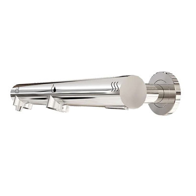 Wall Mounted 3 in 1 Touchless Faucet with Soap Dispenser Hand Dryer Satin Nickel