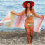 Serviette de plage en coton turc Rainbow-69531079