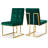 Chakevia 19'' H Tufted Velvet Upholstered Metal Side Chair-760109692-765445693