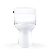 TOTO® WASHLET+® Supreme® II One-Piece Elongated 1.28 GPF Toilet and WASHLET+® S5 Bidet Seat, Cotton White - MW6343446CEFG#01