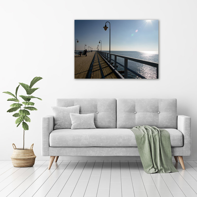 Pier In Gdynia - Wrapped Canvas Print