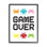 «Game Over Expression», Pixel monstre rétro, Sprites, encadré blanc, art texturé par Jennifer Mccully