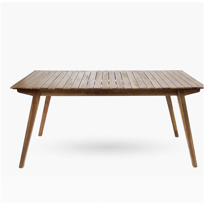 Outdoor 69" Solid Wood Dining Table